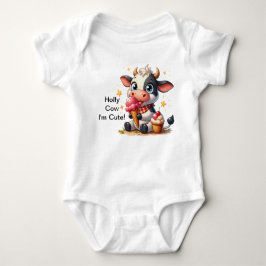 Body Para Bebê Holly Cow T-Shirt