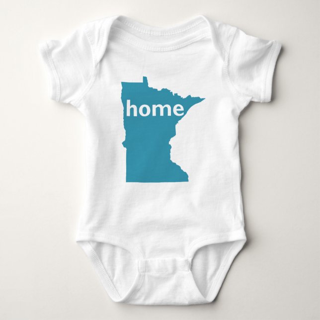 Body Para Bebê Home do Minnesota (Frente)