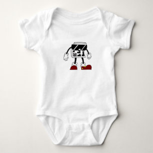 Body Para Bebê Homem Código QR: Escaneie o Futuro Baby Onepiece 
