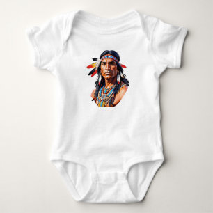 Body Para Bebê Homem Indígena Americano