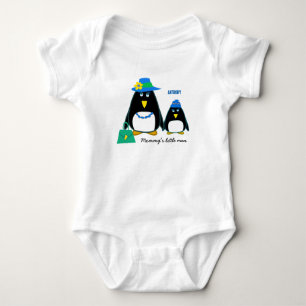 Body Para Bebê Homem mamãe. Pequenos Fatos De Bebê De Pinguim