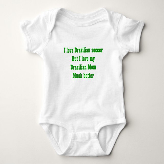 Body Para Bebê Homenagem a uma mãe brasileira (Frente)