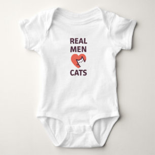 Body Para Bebê Homens Reais Adoram Gatos