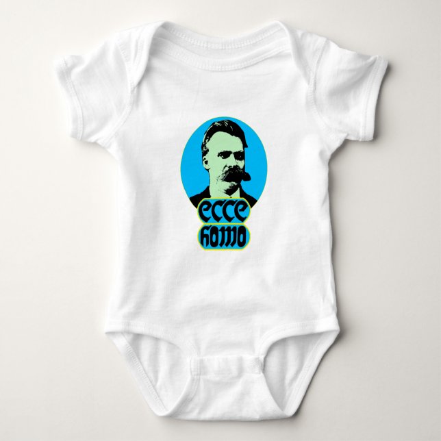 Body Para Bebê Homo de Friedrich Nietzsche-Ecce (Frente)