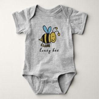 Body Para Bebê Honey Bee Baby Bodysuit ou One-Piece (sem base)