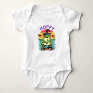 Body Para Bebê Hoppy Halloween, Adorável Sapo de Cartoon Bonito
