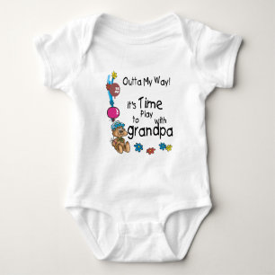 Body Para Bebê Hora de brincar com o vovô
