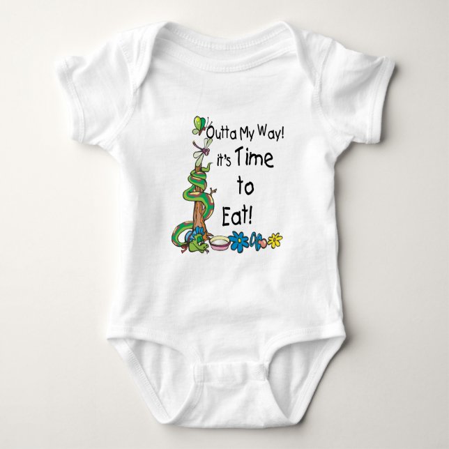 Body Para Bebê Hora de Comer (Frente)