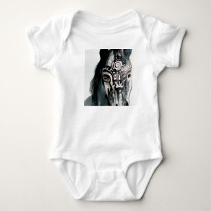 Body Para Bebê Horse Baby Jersey Bodyfato, Branco