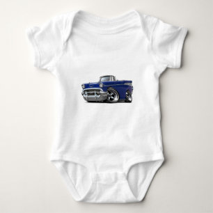 Body Para Bebê Hot rod 1957 convertível azul escuro de Chevy