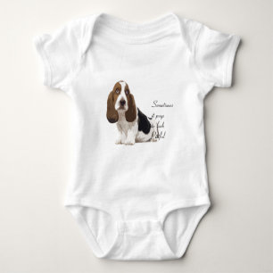 Body Para Bebê Hound Basset