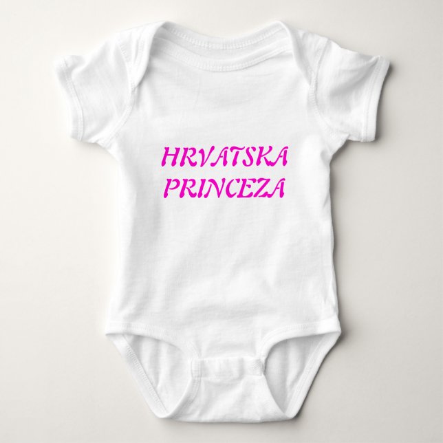 BODY PARA BEBÊ HRVATSKA PRINCEZA (Frente)