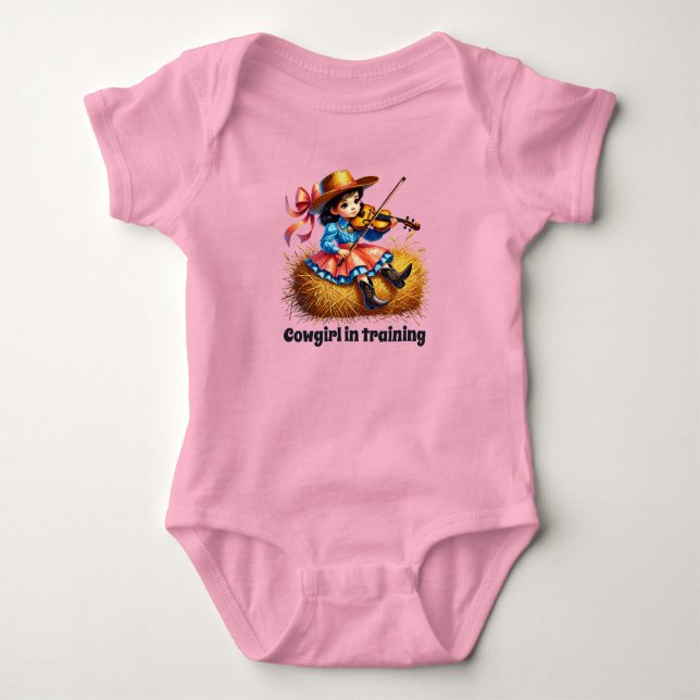 Body Para Bebê https://www.zazzle.com/cowgirl_fofa (Frente)