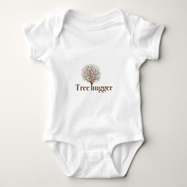 Body Para Bebê Hugger de Árvore com ilustração de árvore (Frente)