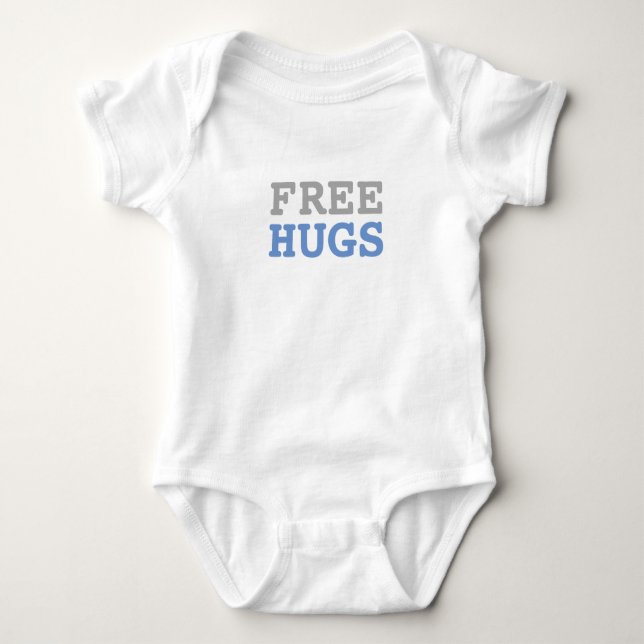 Body Para Bebê Hugs Gratuitos | Engraçado (Frente)