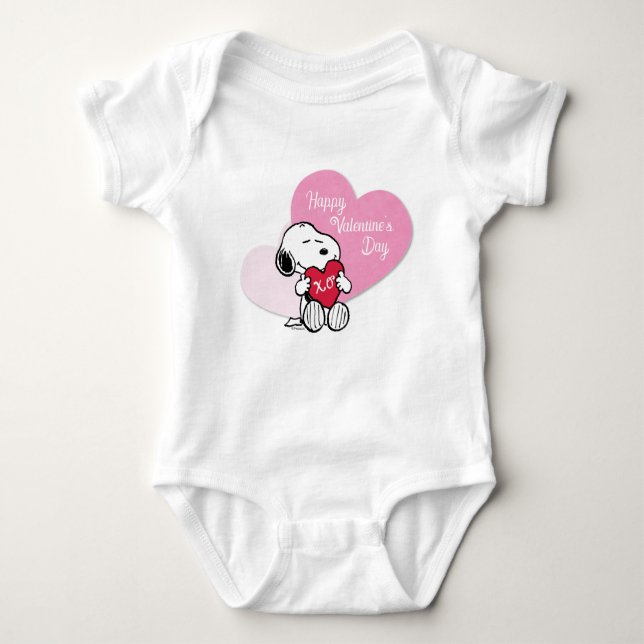 Body Para Bebê Hugs & Kisses de Snoopy (Frente)