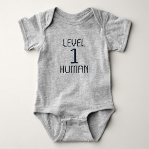 Body Para Bebê Humanos de Nível 1 - Bebês Nerd - Bebê recém-n