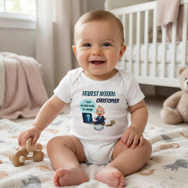 Body Para Bebê Humor Adorável no Escritório: Engraçado "Novo Esta