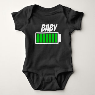Body Para Bebê Humor completo da energia da bateria da energia do