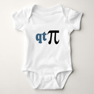 Body Para Bebê Humor da matemática - T bonito Pi