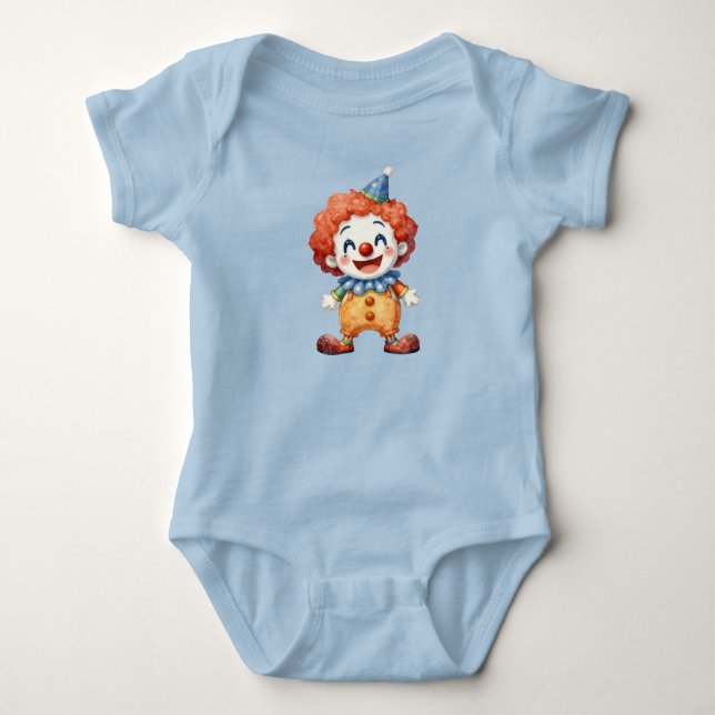 Body Para Bebê Humor de Circo de Palhaço (Frente)