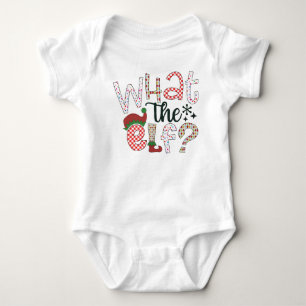 Body Para Bebê Humor de Natal: Que Elfo?