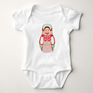 Body Para Bebê Húngaro da roupa de bebê Kalotasconvert Matryoshka