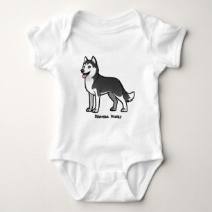 Body Para Bebê Husky siberiano