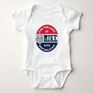 BODY PARA BEBÊ I-LIKE-MIKE-BUTTTON-REPUBLICANO