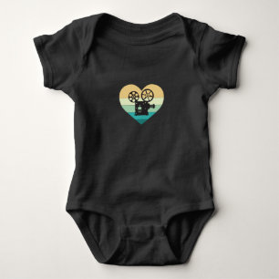 Body Para Bebê I Love Cinema Retro Movie Projetor