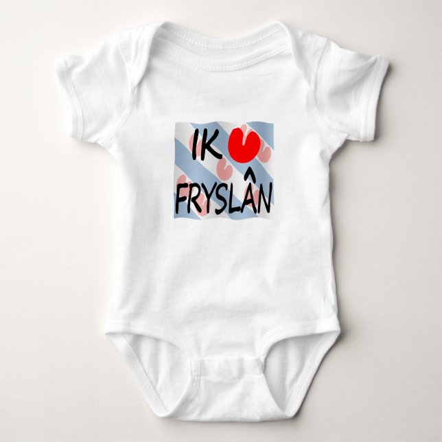 Body Para Bebê I love Friesland (Frente)