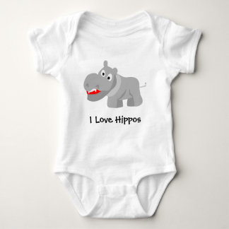 Body Para Bebê I Love Hippos