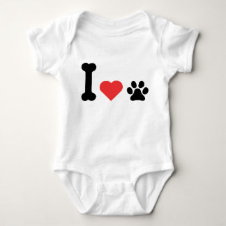 Body Para Bebê I Love My Dog Lover Baby Bodysuit Pet Parent Gift