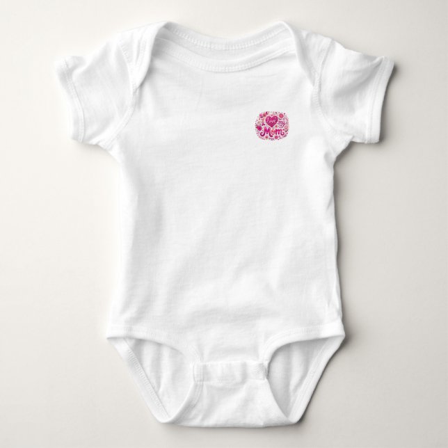 Body Para Bebê I love my mom (Frente)