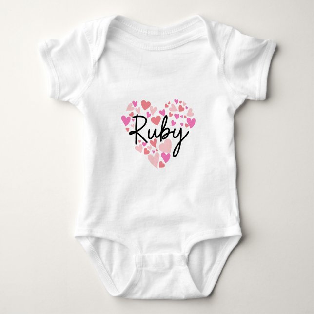 Body Para Bebê I love Ruby (Frente)