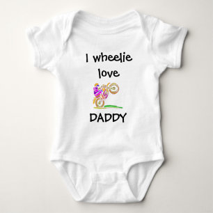 Body Para Bebê I Wheelie Love Pai Motocross Baby Bodycase
