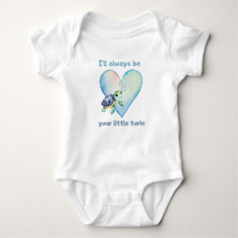 Body Para Bebê I will alway be your little turtle - baby bodysuit