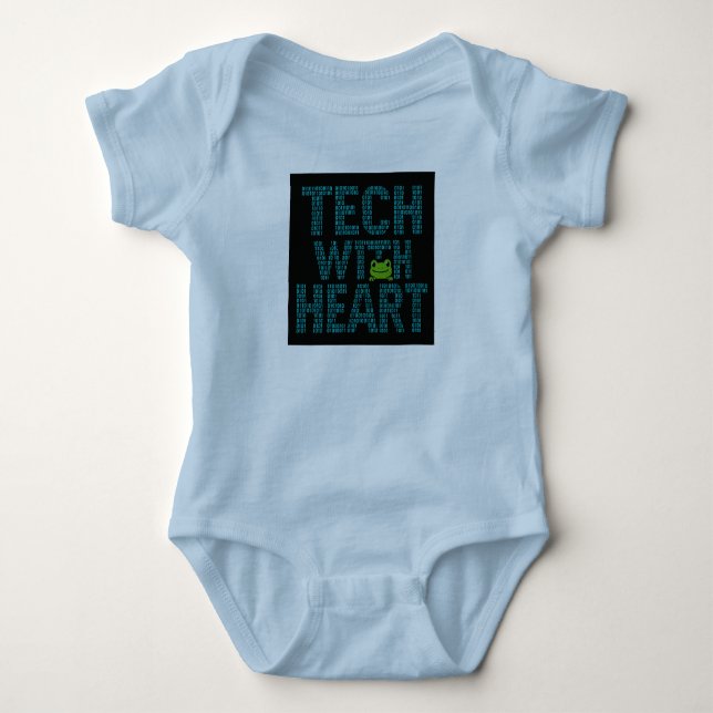 Body Para Bebê IA: Tecnologia Com Coração Sapo  (Frente)