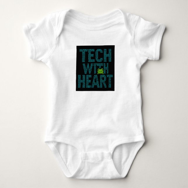 Body Para Bebê IA: Tecnologia Com Coração Sapo  (Frente)