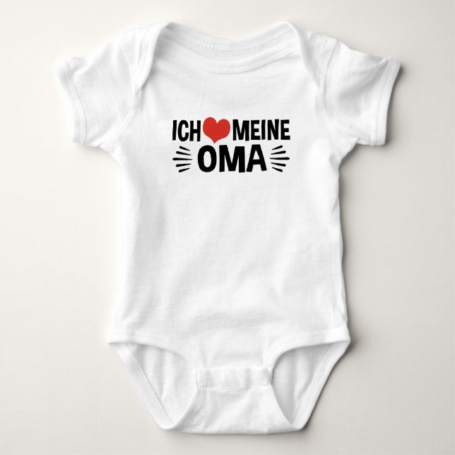 Body Para Bebê Ich Meine Oma (Frente)