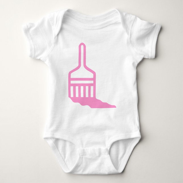 Body Para Bebê Ícone do pincel (Frente)