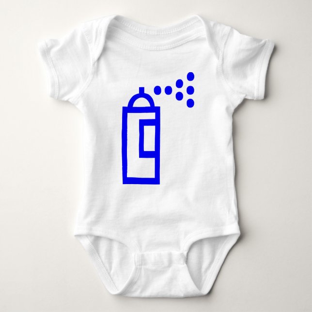 Body Para Bebê Ícone do Spray Can (Frente)