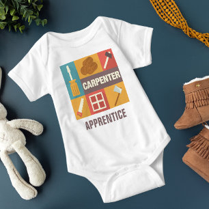 Body Para Bebê Icónico profissional do carpinteiro projetado