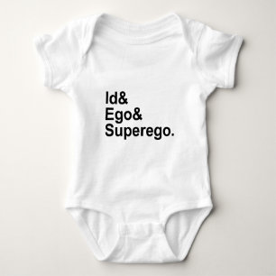 Body Para Bebê Id Ego Superego Três partes da Psyche