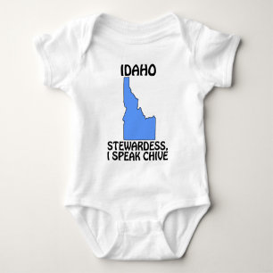 Body Para Bebê Idaho - Stewardess, Eu Falo Chive