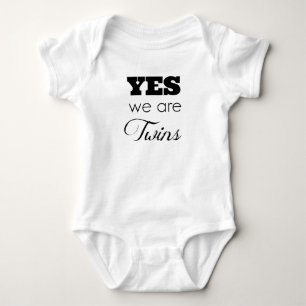 Body Para Bebê Ideias gêmeas do presente do bebê 'sim nós somo