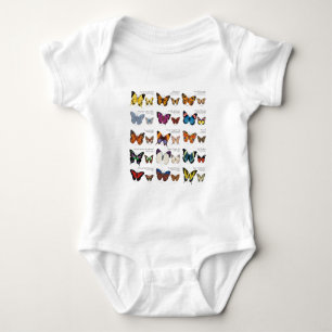 Body Para Bebê Identificação da borboleta