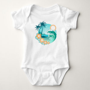 Body Para Bebê Ilha Havaiana 1