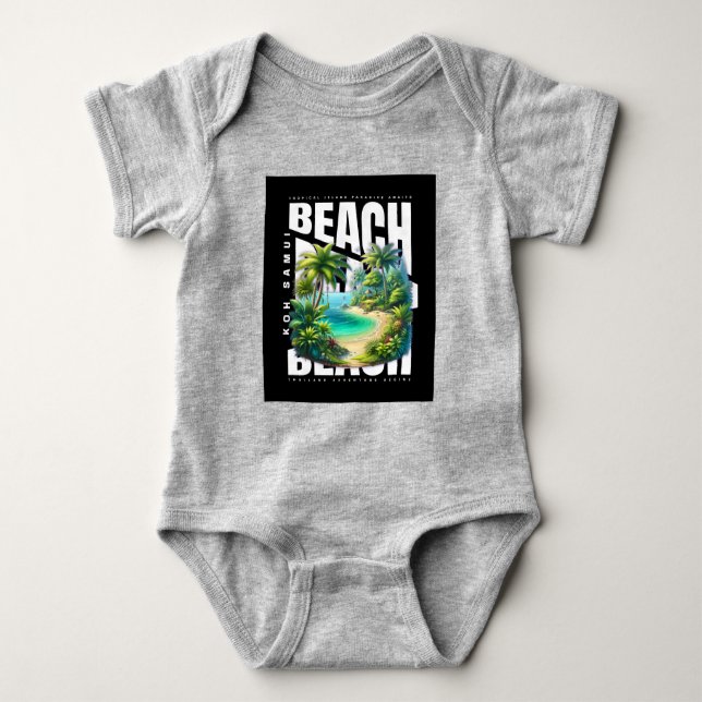 Body Para Bebê Ilha Koh Samui Tailândia (Frente)