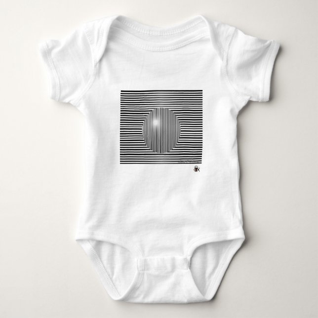 Body Para Bebê Ilusão óptica de Scott E. Morris (Frente)